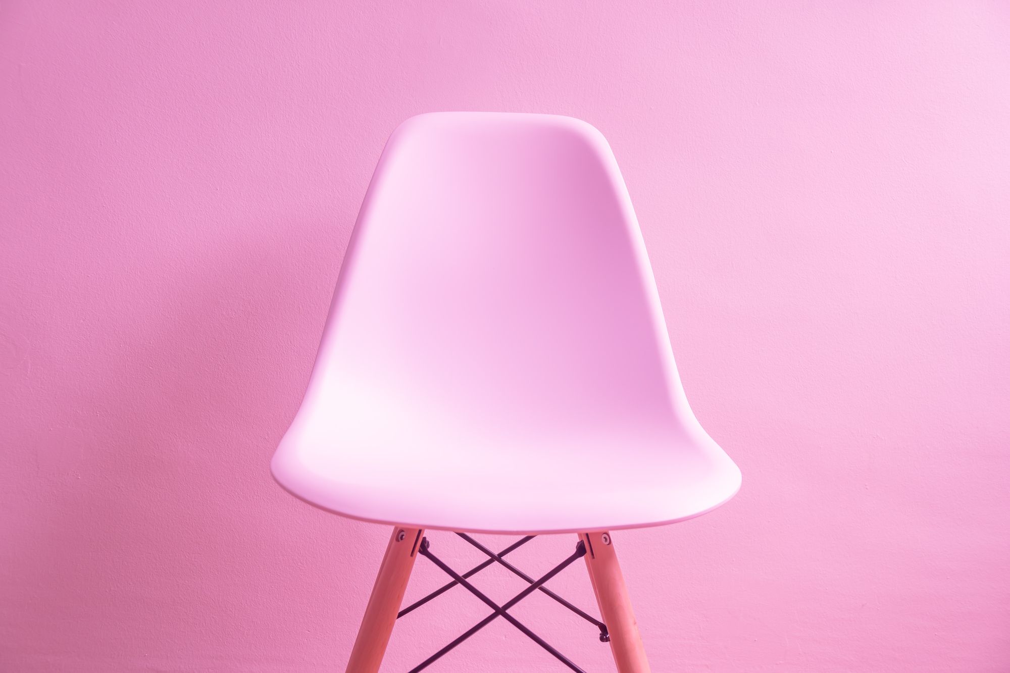 Stock photo of a pink chair.